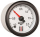 Autometer Stack 52mm -1 to +2 Bar (Incl T-Fitting) Pro Stepper Motor Boost Pressure Gauge - White