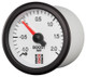 Autometer Stack 52mm -1 to +2 Bar T-Fitting 0.187in Barb (M) Mechanical Boost Pressure Gauge - White
