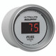 Autometer Ultra-Lite Digital 2-1/16in 0-280 OHM Silver Dial w/ Red LED Programmable Fuel Level Gage
