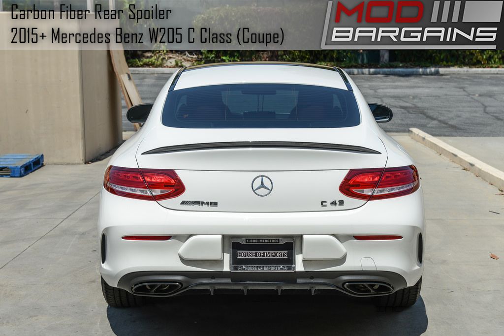 AMG Style Carbon Fiber Trunk Spoiler for 2015+ Mercedes C Class Coupe (W205)