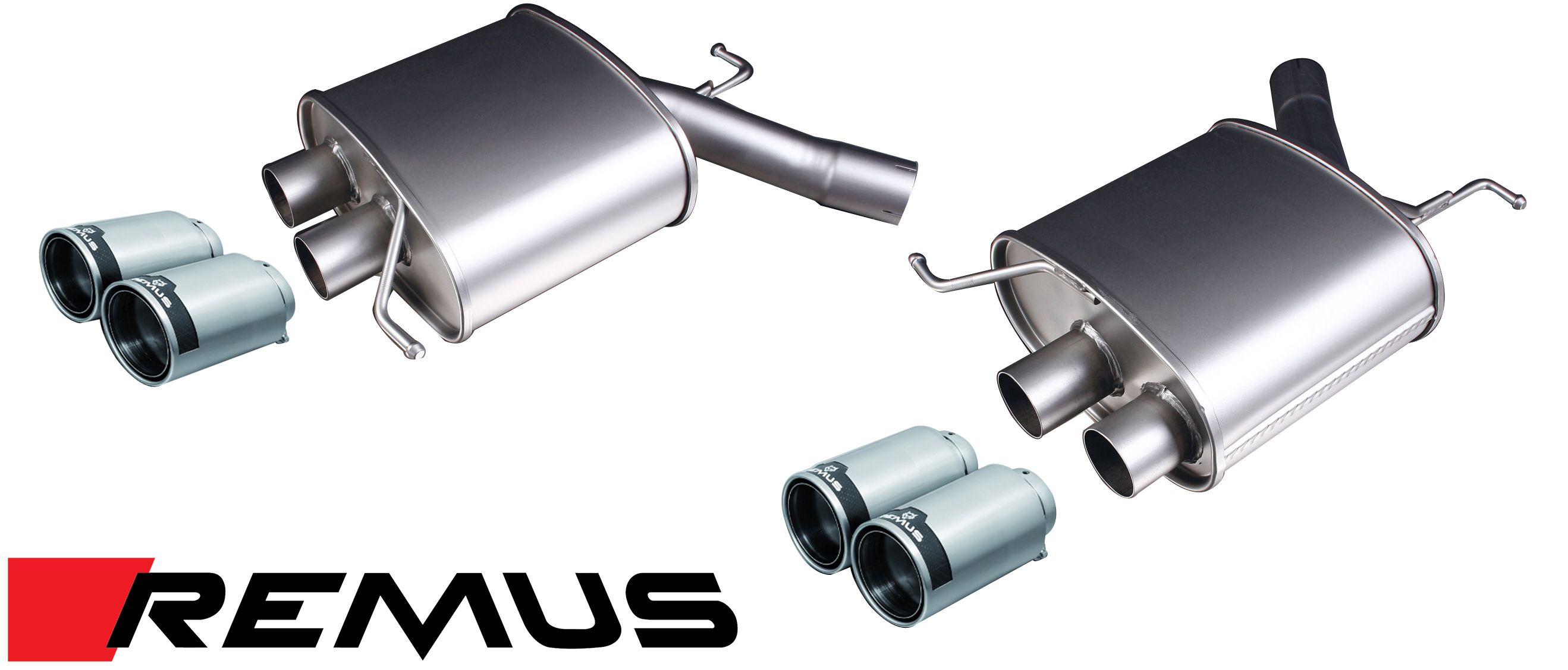 Remus Ssport Quad Exhaust w/ 84mm or 90mm Tips for 2011+ BMW 535i