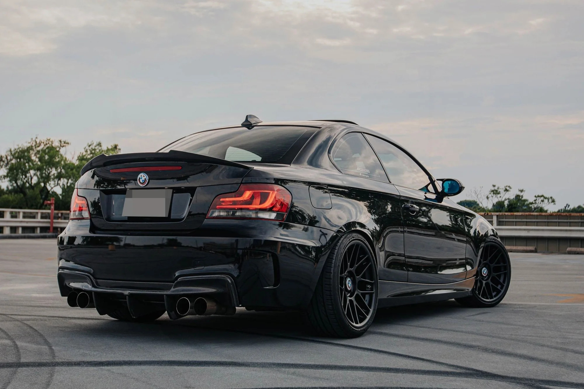 Carbon Fiber Rear Diffuser for 2008-12 BMW 1M [E82/E88] DTM Style