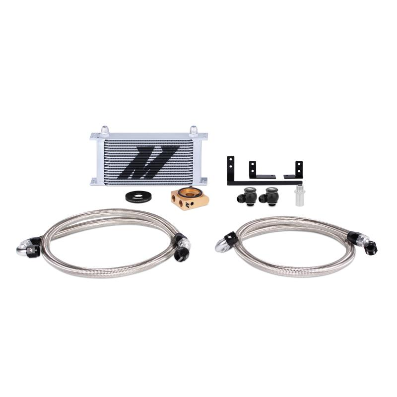 【miyareto】 Mishimoto Mazda Miata Oil Cooler Kit, 2016+, Silver, Thermostatic