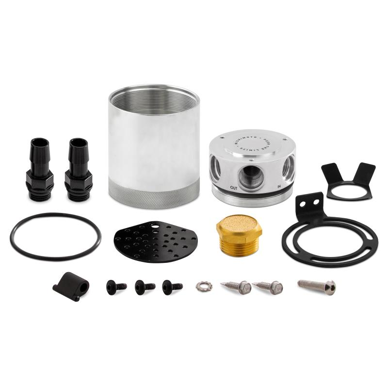 Mishimoto Compact Baffled Oil Catch Can, 2-Port - MMBCC-CBTWO-P