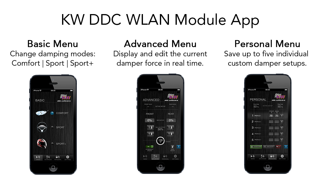 KW DDC App available with the KW DDC WLAN module