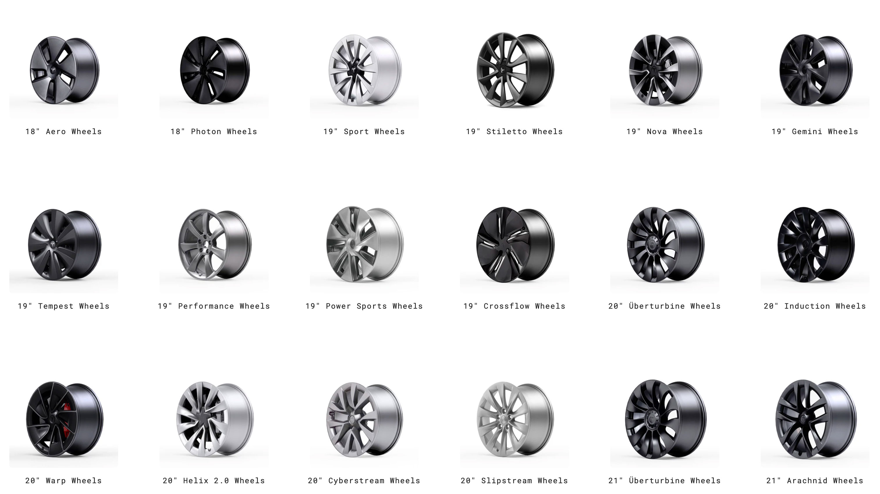 tesla oem wheels