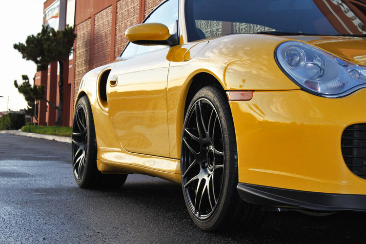 Forgestar F14 in Piano Black on Porsche 996 Turbo 19x8.5 19x11 at ModBargains 2