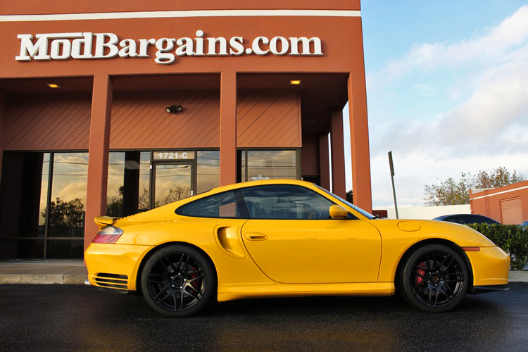 Forgestar F14 in Piano Black on Porsche 996 Turbo 19x8.5 19x11 at ModBargains 3