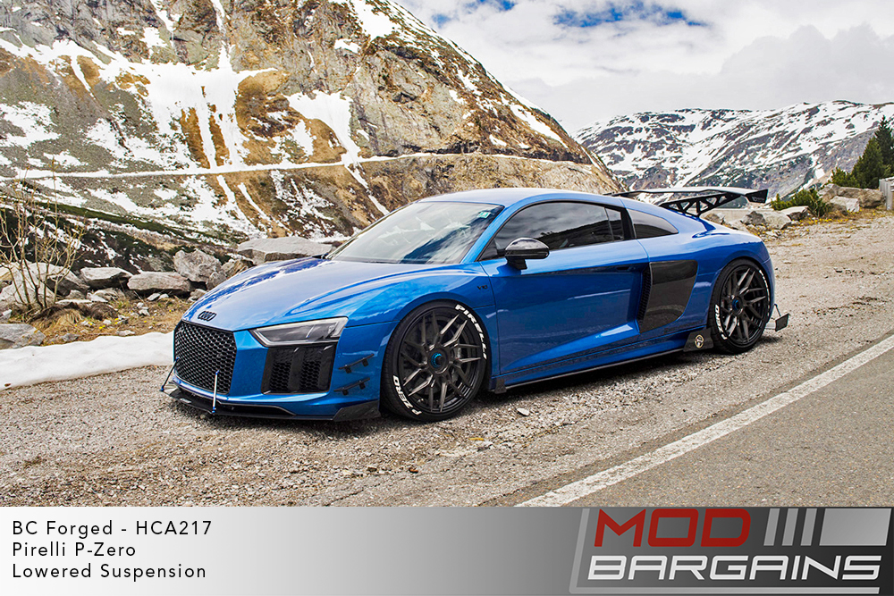 Blue Audi FX R8 on BC Forged HCA217S Wheels