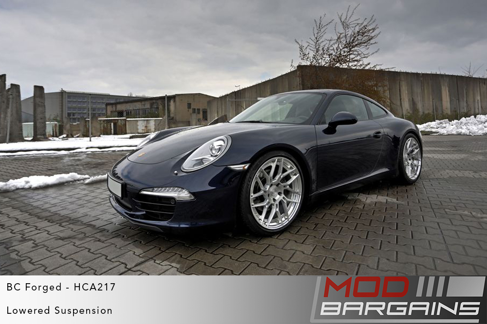 Blue Porsche 991 911 on BC Forged HCA217 Wheels