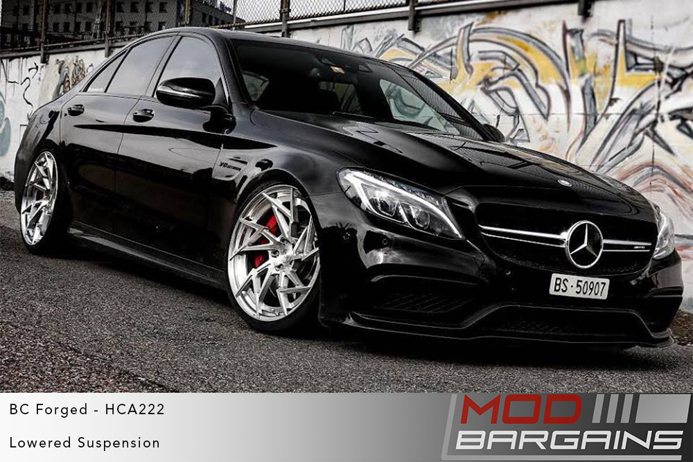 Black Mercedes W205 C63 AMG on BC Forged HCA222 Wheels