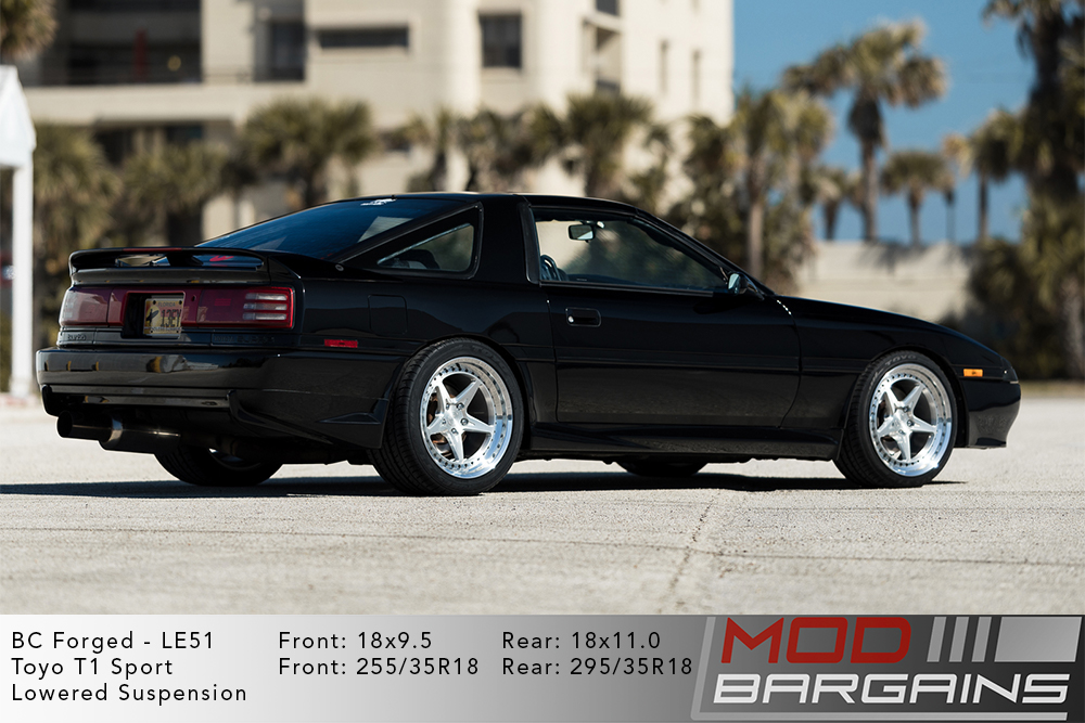 Black Toyota MK3 Supra on 18 in BC Forged LE51 Wheels