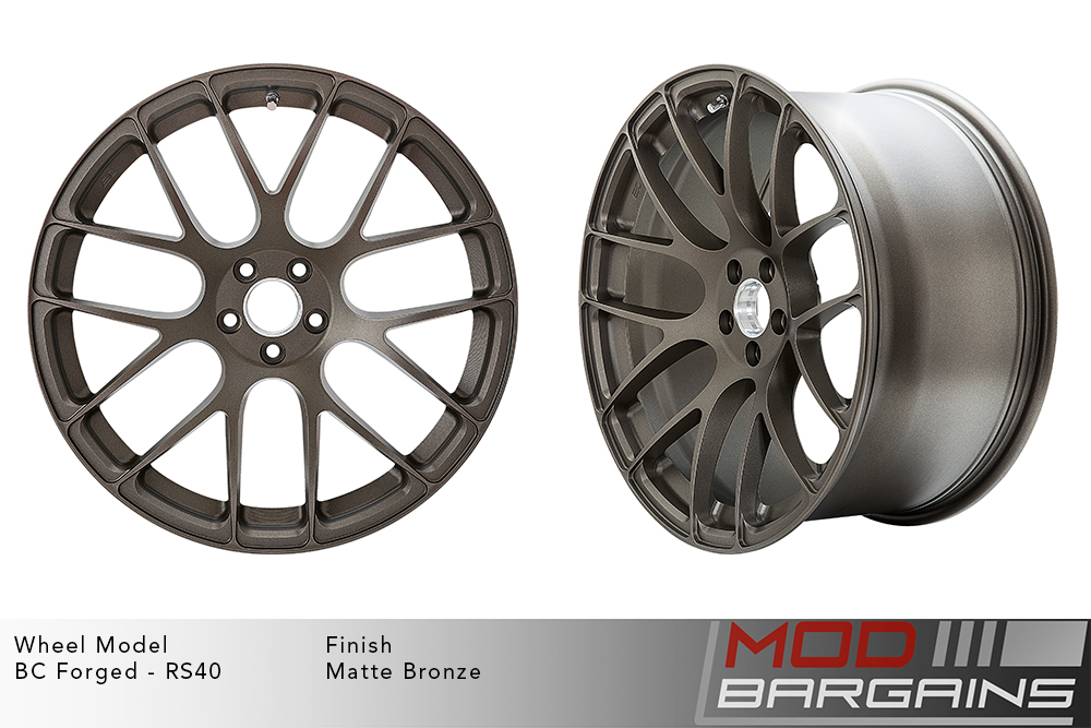 BC Forged RS40 Split 7 Spoke Wheels Matte Bronze