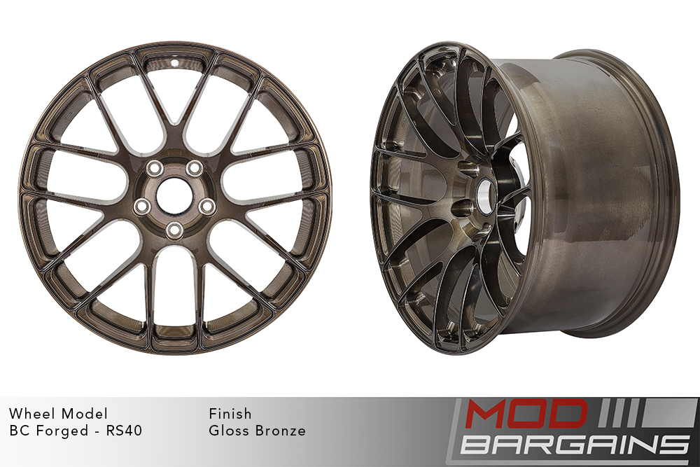 BC Forged RS40 Split 7 Spoke Wheels Gloss Bronze