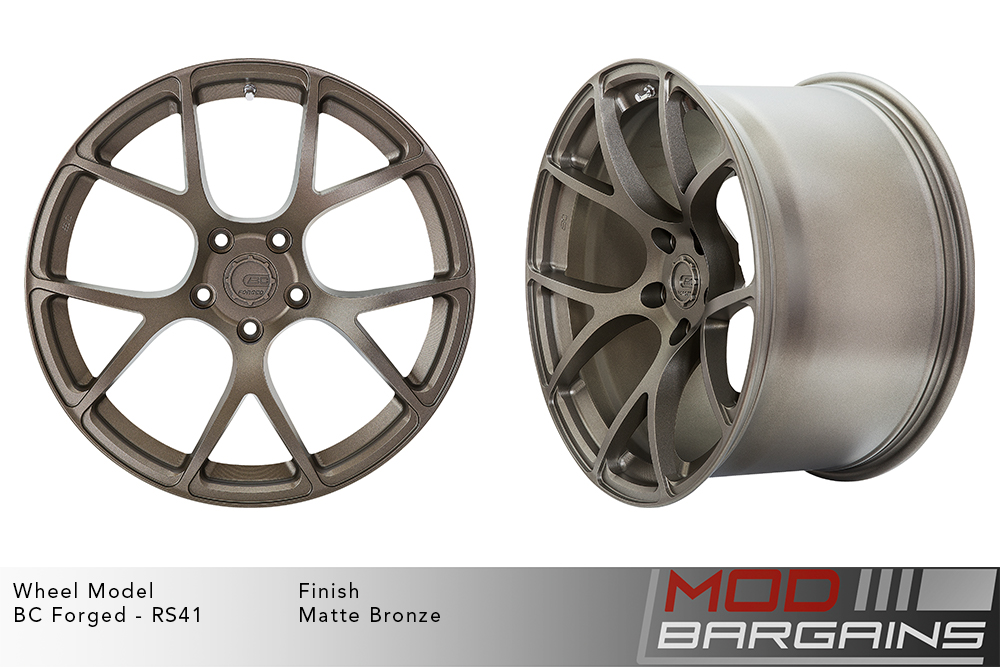 BC Forged RS41 Split 7 Spoke Wheels Matte Bronze