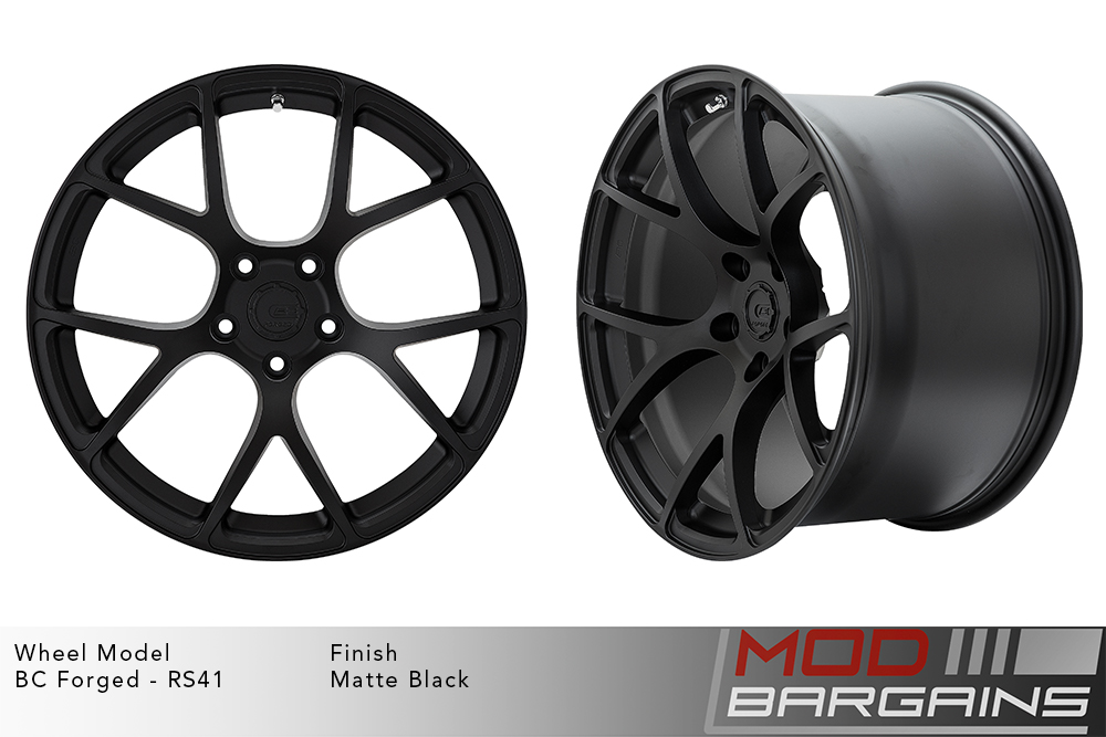 BC Forged RS41 Split 7 Spoke Wheels Matte Black