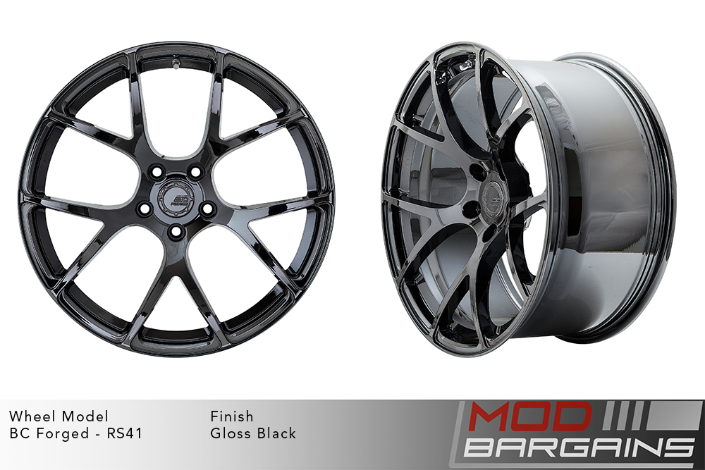 BC Forged RS41 Split 7 Spoke Wheels Gloss Black