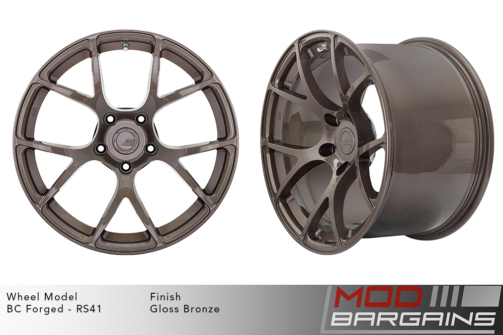 BC Forged RS41 Split 7 Spoke Wheels Gloss Bronze