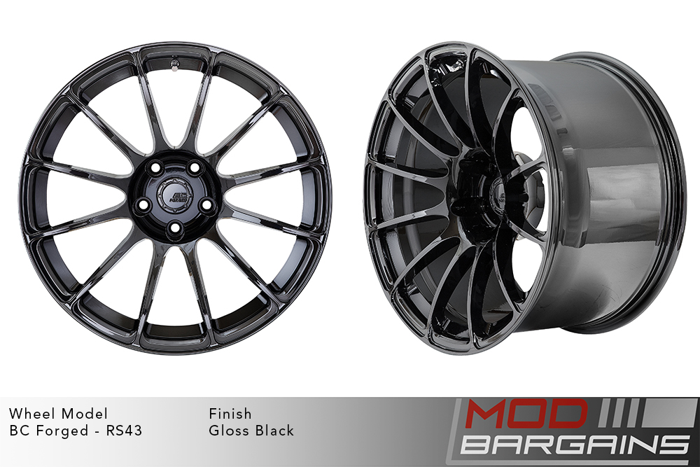 BC Forged RS43 12 Spoke Wheels Gloss Black