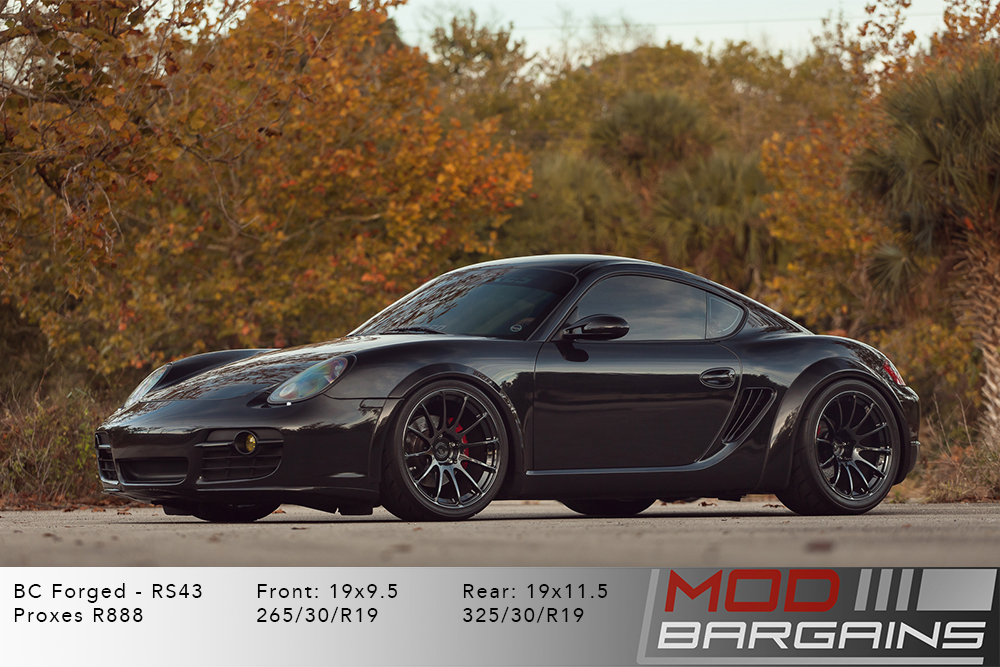 Porsche 987 Cayman S BC Forged RS43 Matte Black