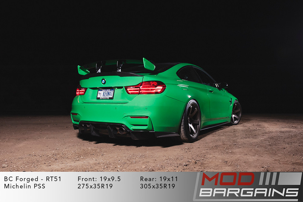 2015+ BMW F82 M4 Green BC Forged RT51 Matte Bronze Wheels