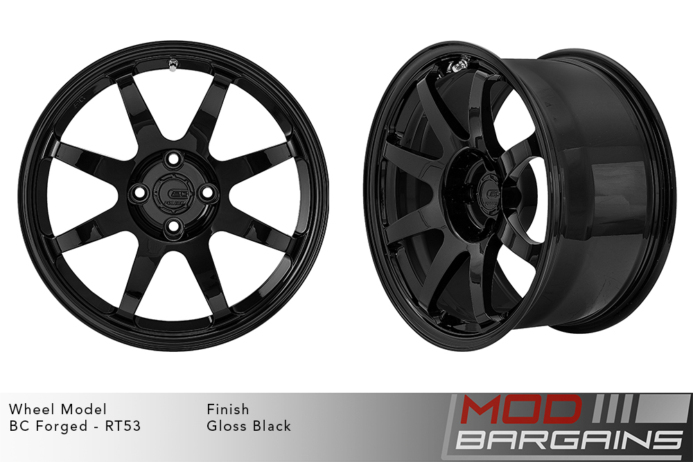 BC Forged RT53 7 Spoke Gloss Black Wheels