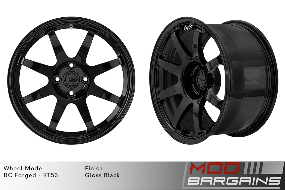 BC Forged RT53 7 Spoke Gloss Black Wheels