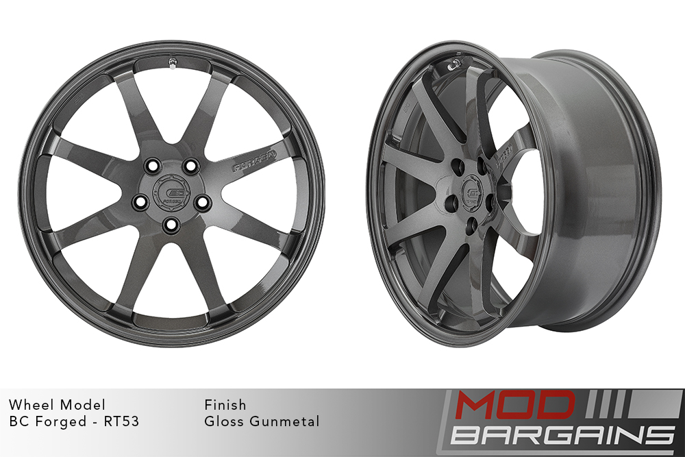 BC Forged RT53 7 Spoke Gloss Gunmetal Wheels