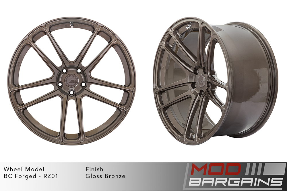 BC Forged RZ01 Split 5 Spoke Wheels Gloss Bronze