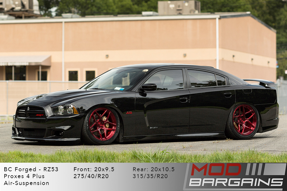 Dodge Charger BC Forged RZ053 Red Wheels