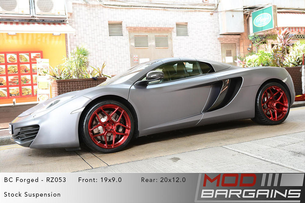 Mclaren 12C BC Forged RZ053 Red Wheels