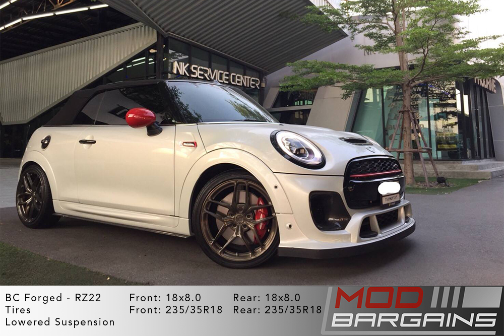 Mini Cooper JCW BC Forged RZ22 Bronze Wheels