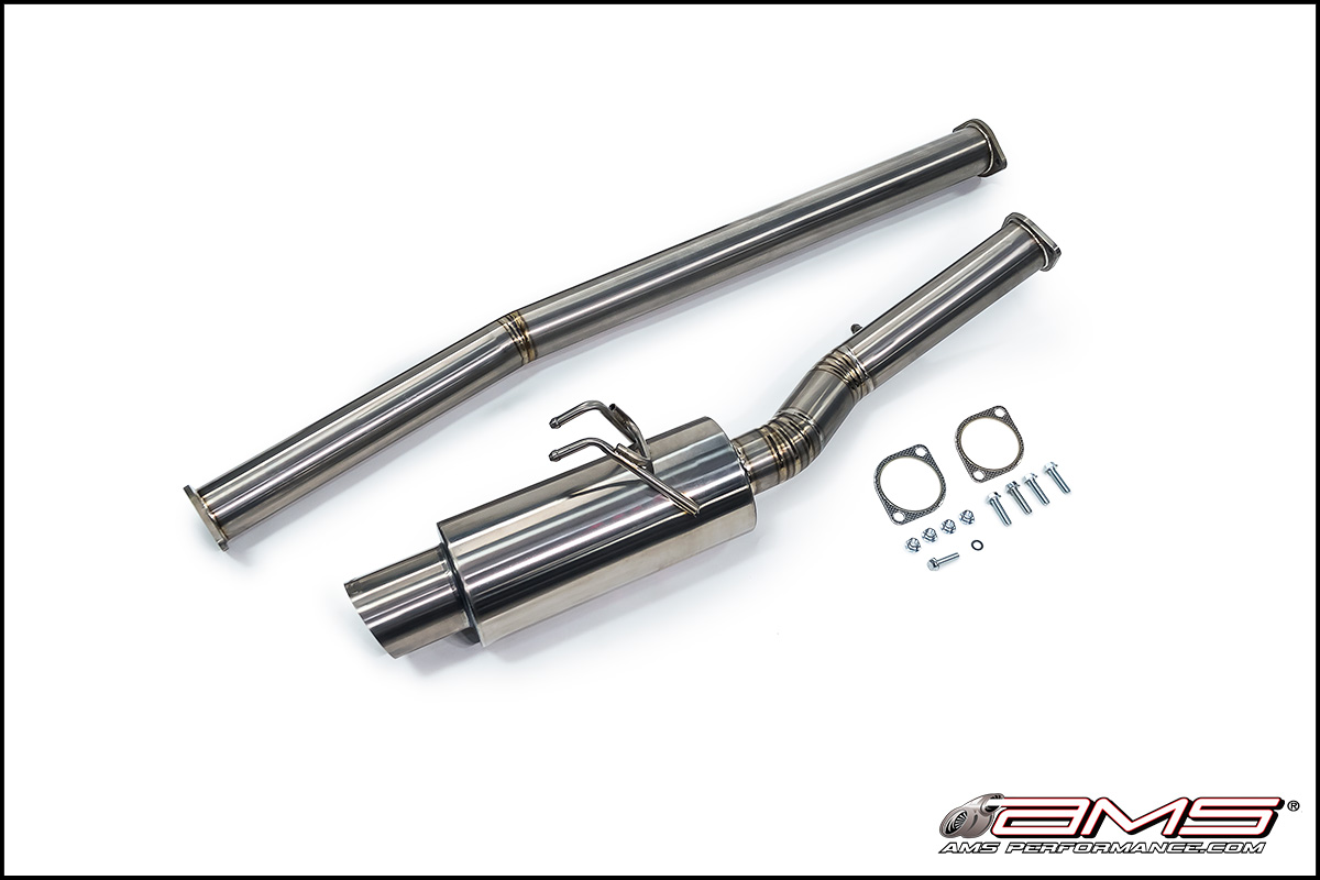 AMS Performance Titanium Race Series Cat-Back Exhaust for EVO X AMS Performance Titanium Race Series Cat-Back Exhaust for EVO X