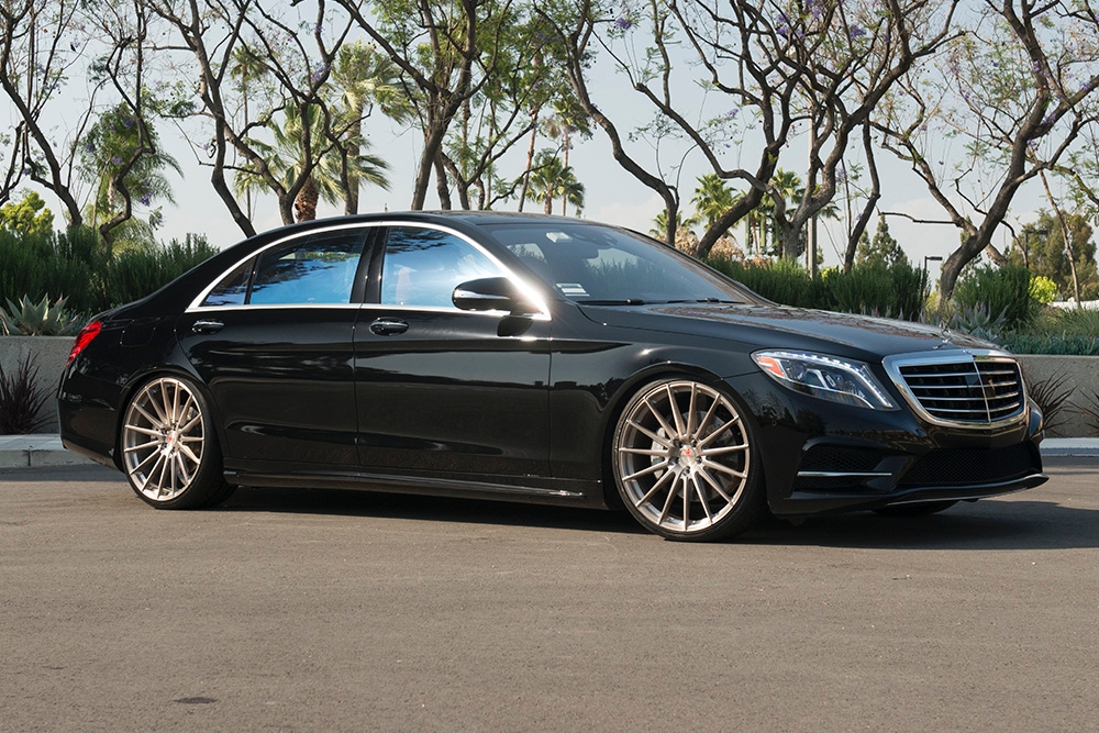 Avant Garde M615 Brushed Frozen Latte on Mercedes Benz S550