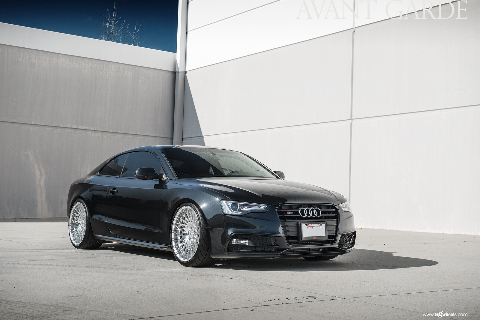 Avant Garde M540 20x10 et+25 Machine Silver on Audi A5