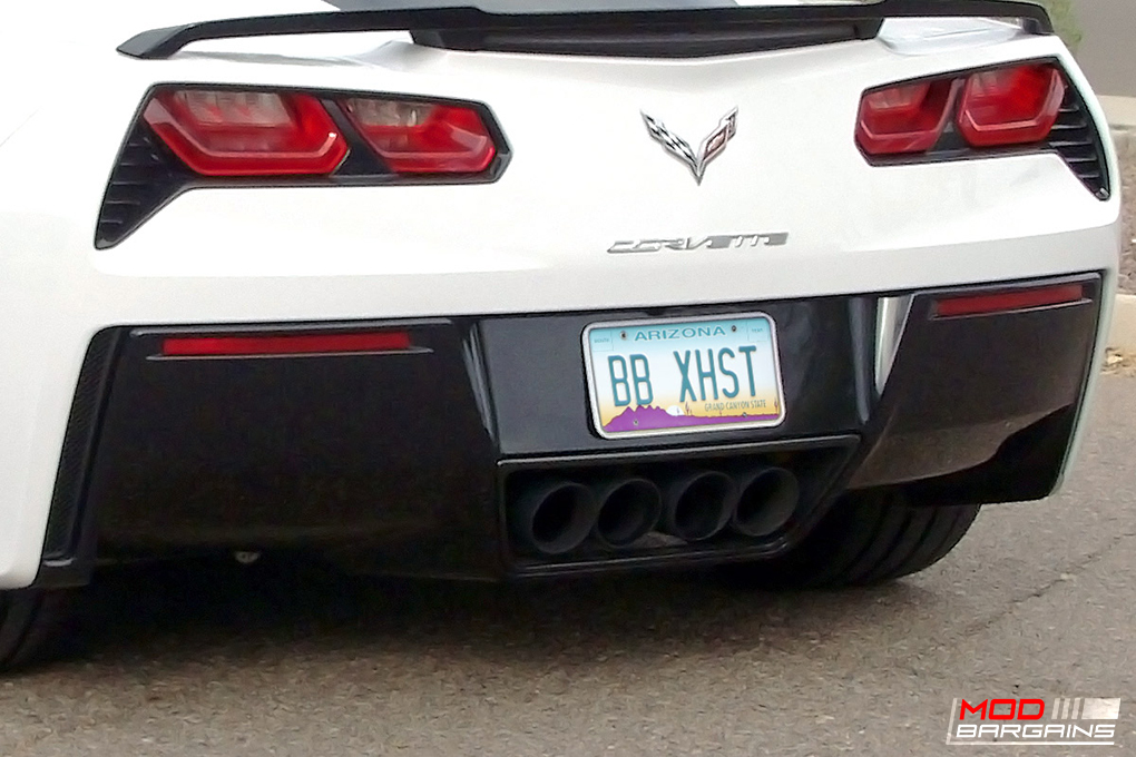 Billy Boat Bullet Exhaust w/ Round Tips Installed on Corvette C7 Stingray