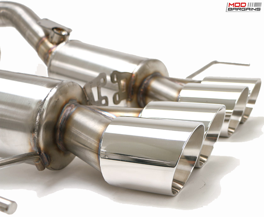 Billy Boat Bullet Exhaust w/ Round Tips Close Up for 2014-2016 Corvette C7