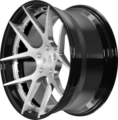 BC Racing Wheels HB 05 Gloss Black Drum Brushed Face