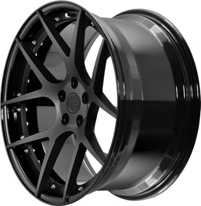 BC Racing Wheels HB 05 Gloss Black Drum Matte Black Face