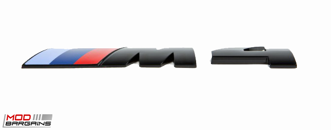 Gloss Black Competition Package Trunk Emblem for 2014+ BMW M4 F82