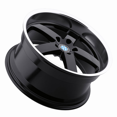 Beyern Rapp Wheels GLOSS BLACK W/MIRROR CUT LIP