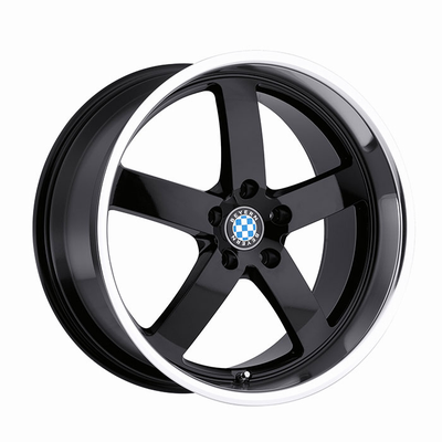 Beyern Rapp Wheels GLOSS BLACK W/MIRROR CUT LIP