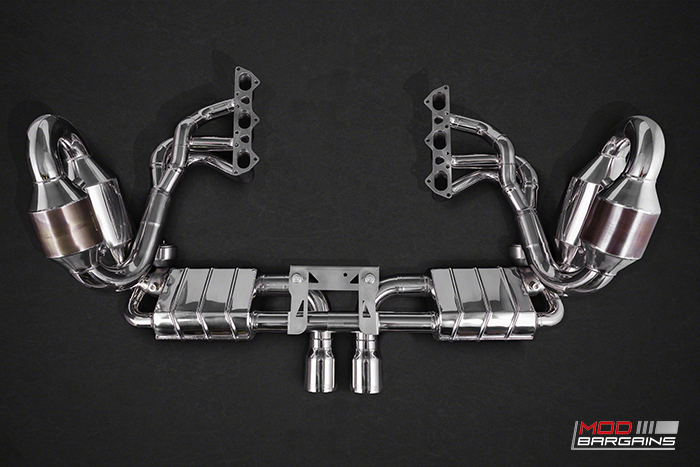 Capristo Stainless Exhaust for Porsche gt3 gt3rs, 991,911.1, 991.2, turbo, trubos , 997, gt2, gt2rs, carrera, carrera s, headers, sport cat, valve exhaust, MODBARGAINS.COM