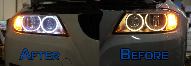 LED Angel Eye Bulbs for E90 by City Vision Lighting