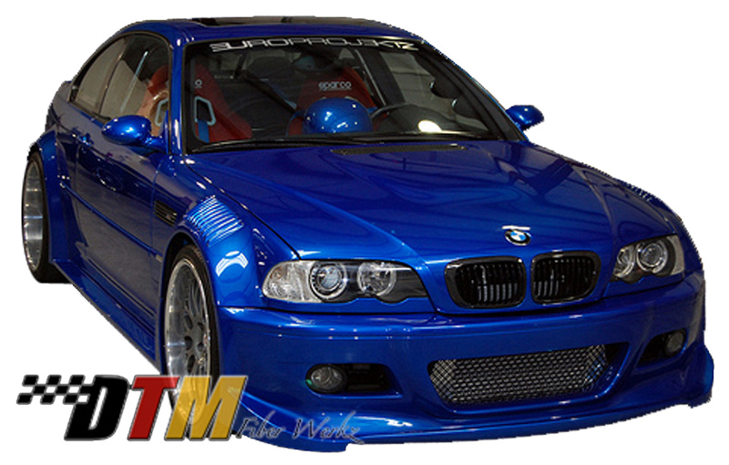 DTM Fiber Werkz BMW E46 2-Door Widebody Kit View 1