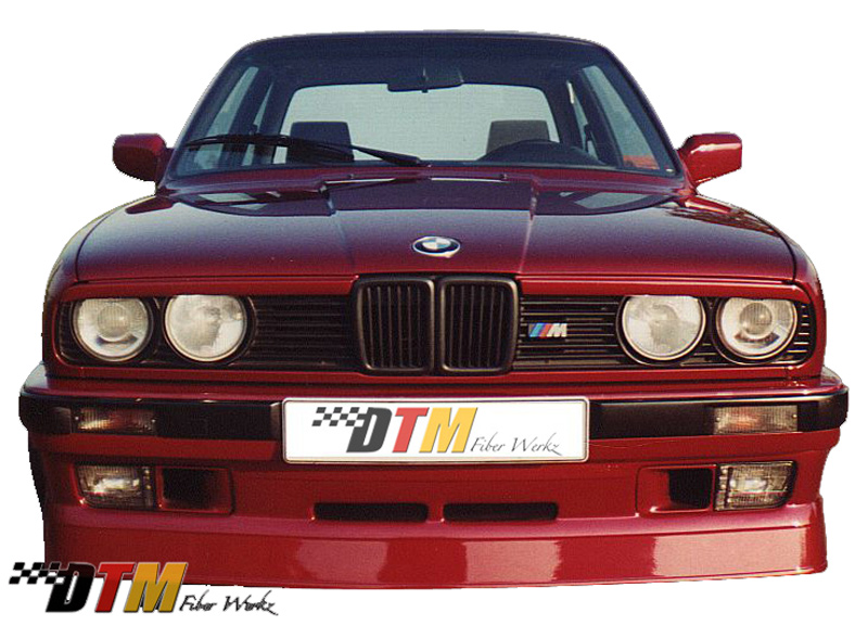 DTM Fiber Werkz BMW E30 AP Style USDM Front Bumper Apron View 1