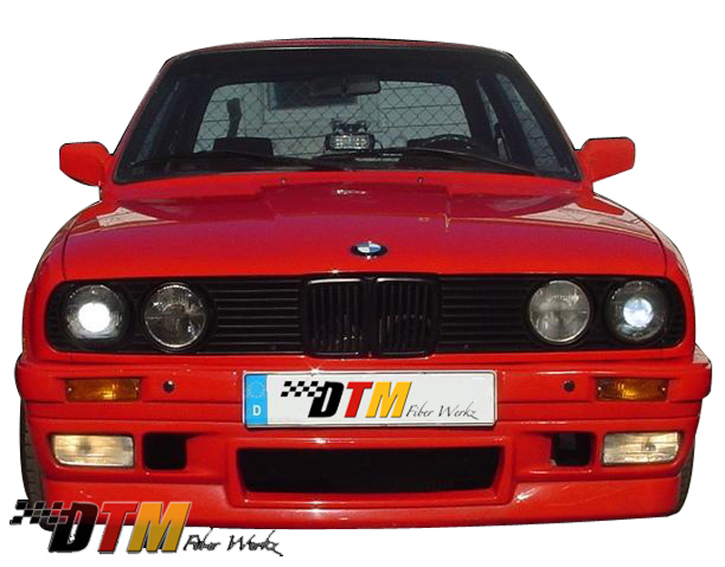 DTM Fiber Werkz BMW E30 BRYTN Front Bumper Mounted View 1