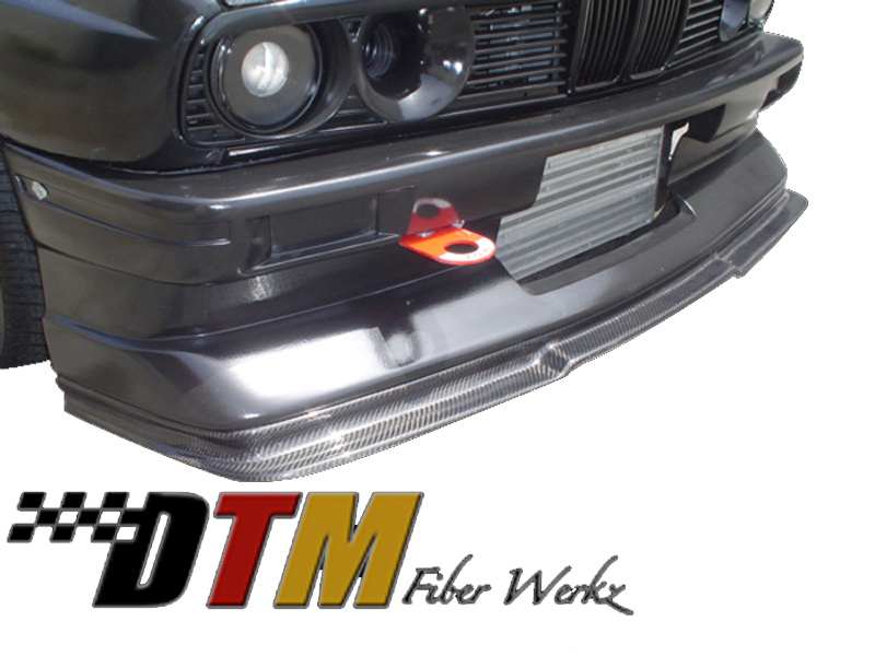 DTM Fiber Werkz BMW E30 EVO R Front Lip View 1