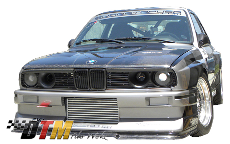 DTM Fiber Werkz BMW E30 EVO R Front Lip View 2