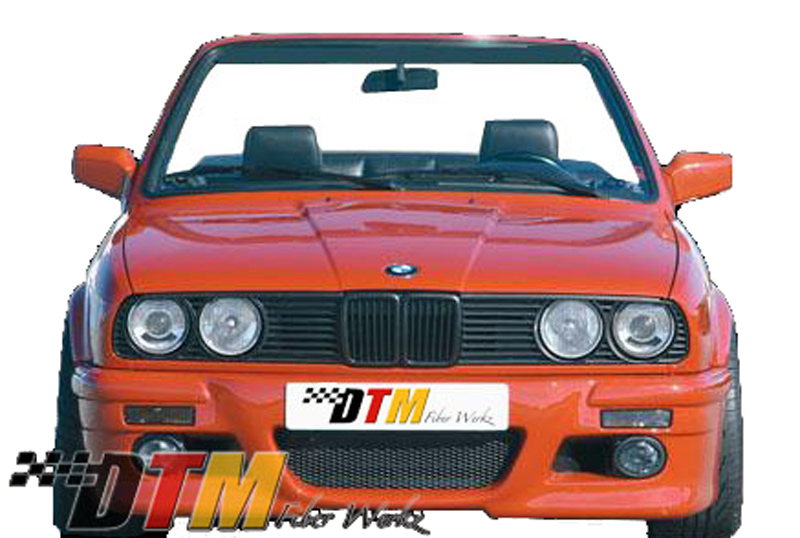 DTM Fiber Werkz BMW E30 RG E46 Style Front Bumper View 1